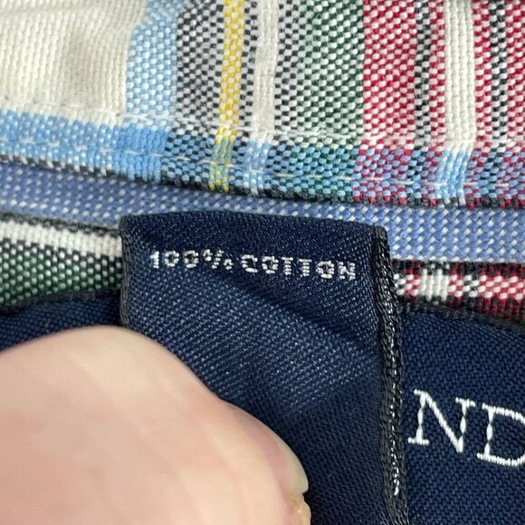 Lands End Mens Sail Rigger Oxford Plaid Shirt XXL Traditional Fit 4937 - Picture 4 of 8